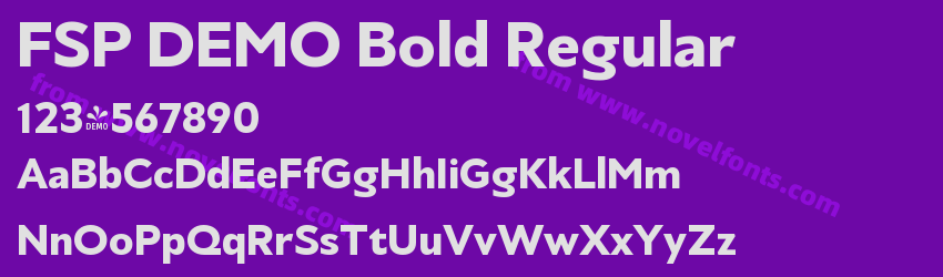 FSP DEMO Bold RegularPreview FSP DEMO Bold RegularPreview