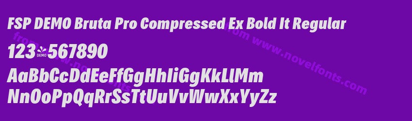 FSP DEMO Bruta Pro Compressed Ex Bold It RegularPreview FSP DEMO Bruta Pro Compressed Ex Bold It RegularPreview