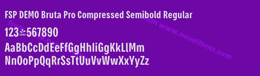 FSP DEMO Bruta Pro Compressed Semibold RegularPreview FSP DEMO Bruta Pro Compressed Semibold RegularPreview