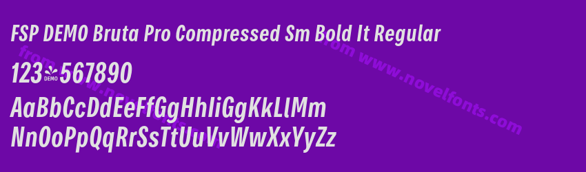 FSP DEMO Bruta Pro Compressed Sm Bold It RegularPreview