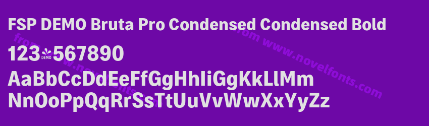 FSP DEMO Bruta Pro Condensed Condensed BoldPreview FSP DEMO Bruta Pro Condensed Condensed BoldPreview