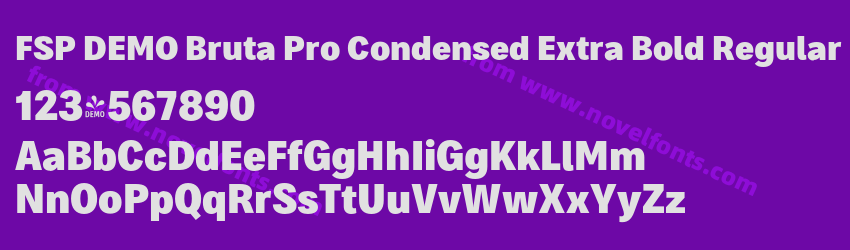 FSP DEMO Bruta Pro Condensed Extra Bold RegularPreview FSP DEMO Bruta Pro Condensed Extra Bold RegularPreview