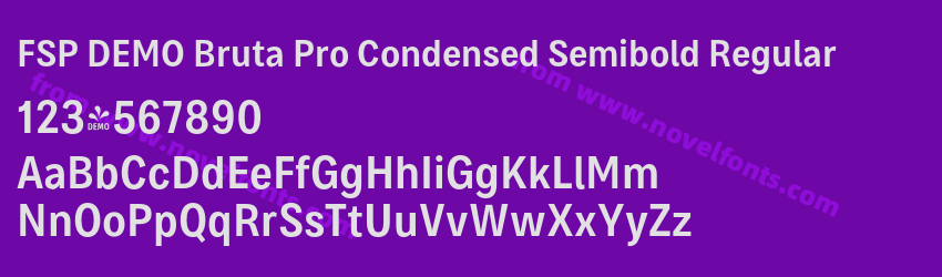 FSP DEMO Bruta Pro Condensed Semibold RegularPreview
