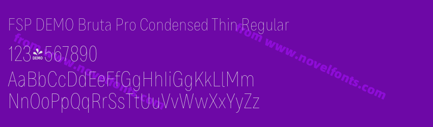 FSP DEMO Bruta Pro Condensed Thin RegularPreview