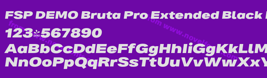 FSP DEMO Bruta Pro Extended Black Italic RegularPreview FSP DEMO Bruta Pro Extended Black Italic RegularPreview