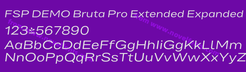 FSP DEMO Bruta Pro Extended Expanded ItalicPreview