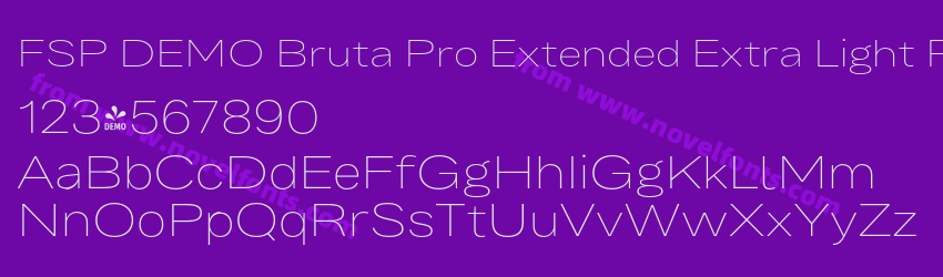 FSP DEMO Bruta Pro Extended Extra Light RegularPreview FSP DEMO Bruta Pro Extended Extra Light RegularPreview