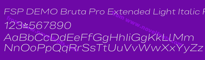 FSP DEMO Bruta Pro Extended Light Italic RegularPreview FSP DEMO Bruta Pro Extended Light Italic RegularPreview