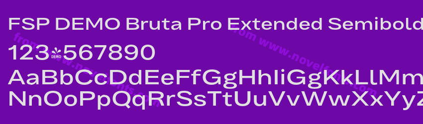 FSP DEMO Bruta Pro Extended Semibold RegularPreview FSP DEMO Bruta Pro Extended Semibold RegularPreview