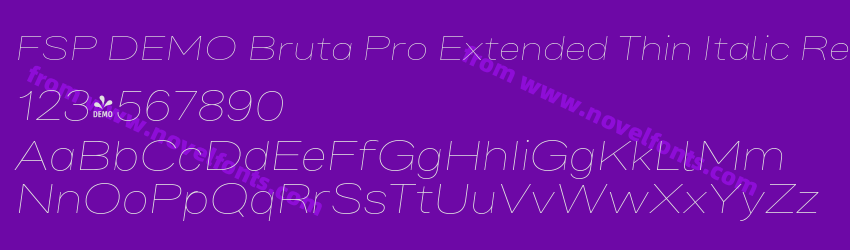 FSP DEMO Bruta Pro Extended Thin Italic RegularPreview FSP DEMO Bruta Pro Extended Thin Italic RegularPreview