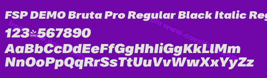FSP DEMO Bruta Pro Regular Black Italic RegularPreview FSP DEMO Bruta Pro Regular Black Italic RegularPreview
