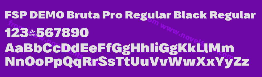 FSP DEMO Bruta Pro Regular Black RegularPreview FSP DEMO Bruta Pro Regular Black RegularPreview