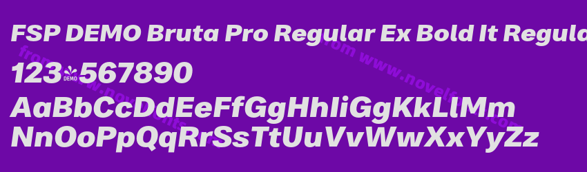 FSP DEMO Bruta Pro Regular Ex Bold It RegularPreview