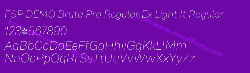 FSP DEMO Bruta Pro Regular Ex Light It RegularPreview FSP DEMO Bruta Pro Regular Ex Light It RegularPreview
