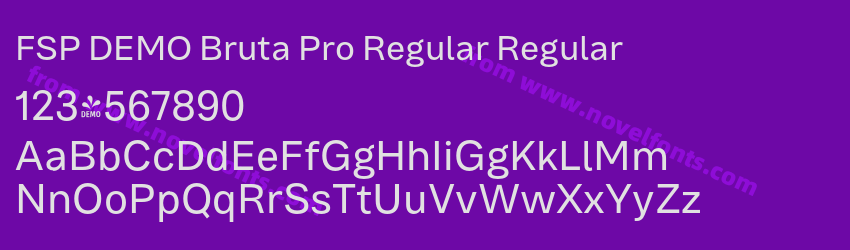 FSP DEMO Bruta Pro Regular RegularPreview FSP DEMO Bruta Pro Regular RegularPreview