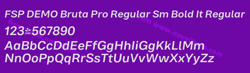 FSP DEMO Bruta Pro Regular Sm Bold It RegularPreview FSP DEMO Bruta Pro Regular Sm Bold It RegularPreview