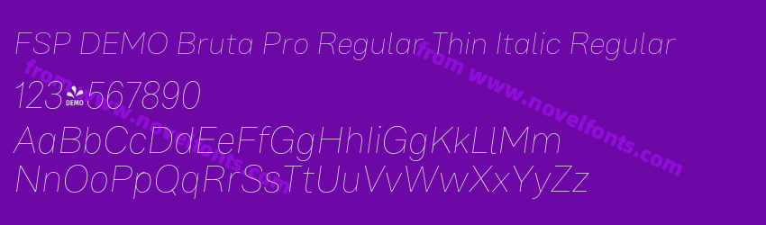 FSP DEMO Bruta Pro Regular Thin Italic RegularPreview FSP DEMO Bruta Pro Regular Thin Italic RegularPreview