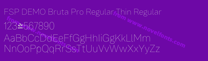FSP DEMO Bruta Pro Regular Thin RegularPreview FSP DEMO Bruta Pro Regular Thin RegularPreview