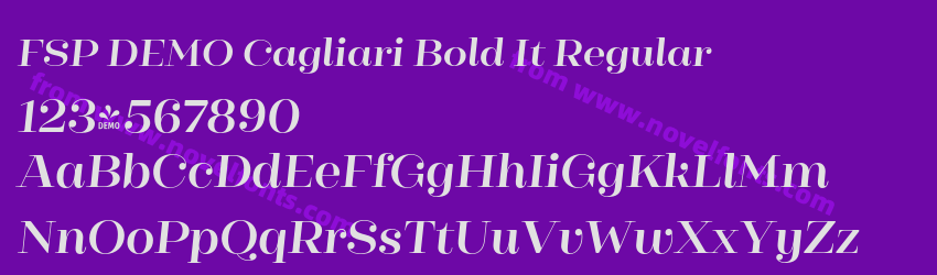 FSP DEMO Cagliari Bold It RegularPreview FSP DEMO Cagliari Bold It RegularPreview
