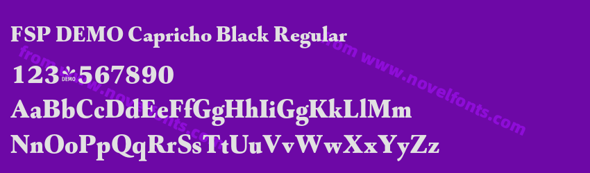 FSP DEMO Capricho Black RegularPreview FSP DEMO Capricho Black RegularPreview