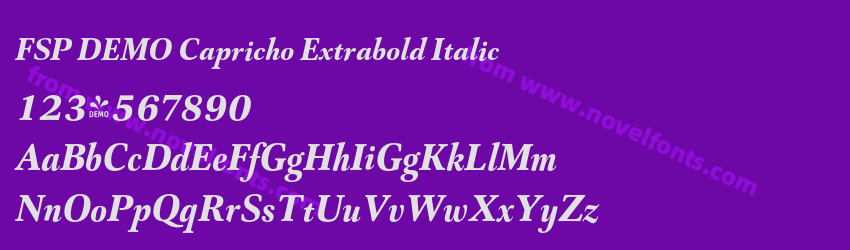 FSP DEMO Capricho Extrabold ItalicPreview FSP DEMO Capricho Extrabold ItalicPreview