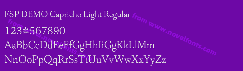 FSP DEMO Capricho Light RegularPreview FSP DEMO Capricho Light RegularPreview