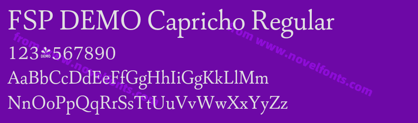 FSP DEMO Capricho RegularPreview FSP DEMO Capricho RegularPreview