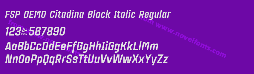 FSP DEMO Citadina Black Italic RegularPreview FSP DEMO Citadina Black Italic RegularPreview