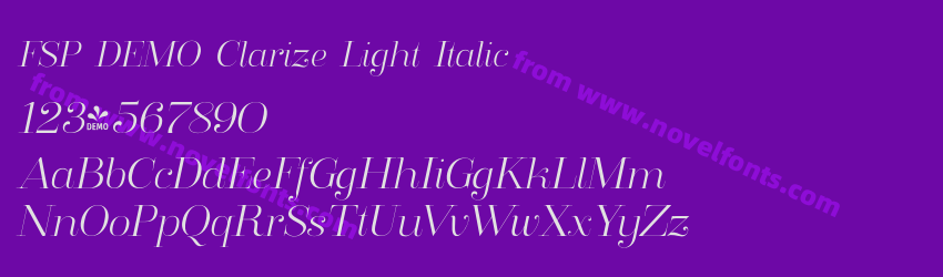 FSP DEMO Clarize Light ItalicPreview