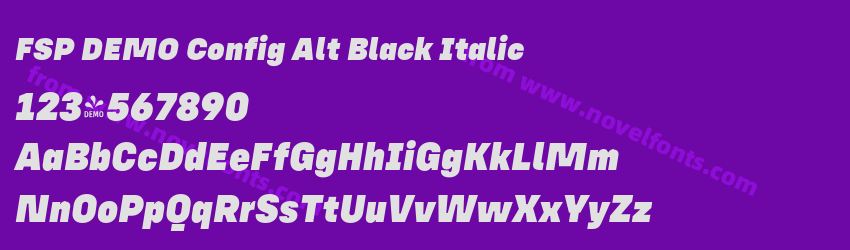 FSP DEMO Config Alt Black ItalicPreview FSP DEMO Config Alt Black ItalicPreview