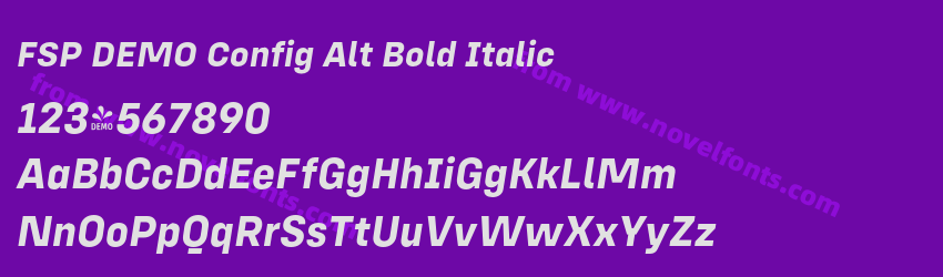 FSP DEMO Config Alt Bold ItalicPreview FSP DEMO Config Alt Bold ItalicPreview