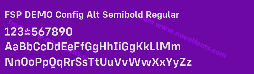 FSP DEMO Config Alt Semibold RegularPreview FSP DEMO Config Alt Semibold RegularPreview