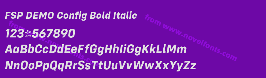 FSP DEMO Config Bold ItalicPreview