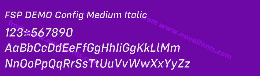 FSP DEMO Config Medium ItalicPreview FSP DEMO Config Medium ItalicPreview