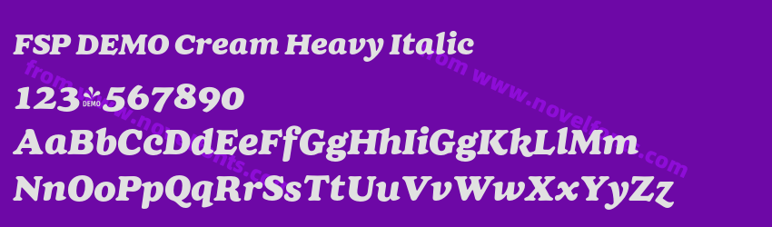 FSP DEMO Cream Heavy ItalicPreview FSP DEMO Cream Heavy ItalicPreview