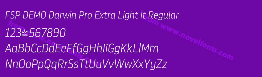 FSP DEMO Darwin Pro Extra Light It RegularPreview FSP DEMO Darwin Pro Extra Light It RegularPreview