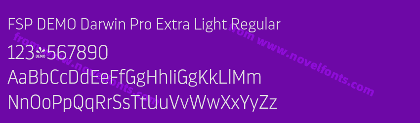 FSP DEMO Darwin Pro Extra Light RegularPreview FSP DEMO Darwin Pro Extra Light RegularPreview