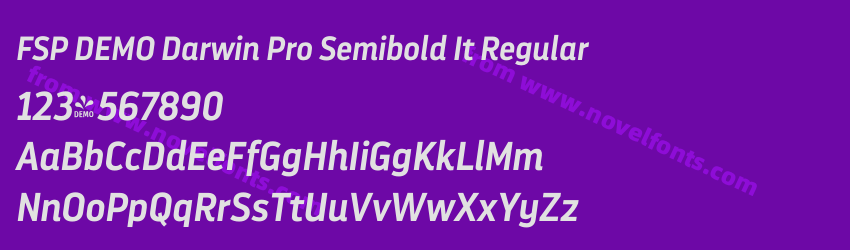 FSP DEMO Darwin Pro Semibold It RegularPreview FSP DEMO Darwin Pro Semibold It RegularPreview