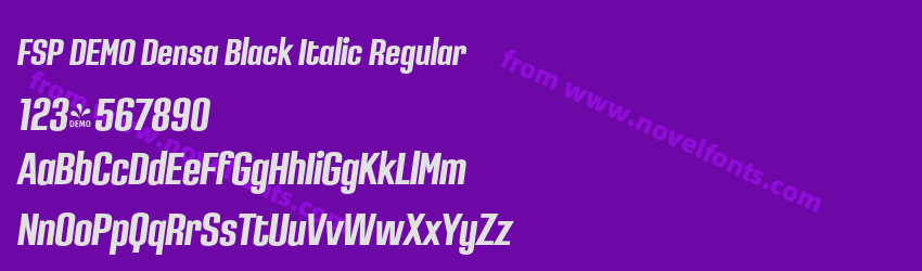 FSP DEMO Densa Black Italic RegularPreview FSP DEMO Densa Black Italic RegularPreview