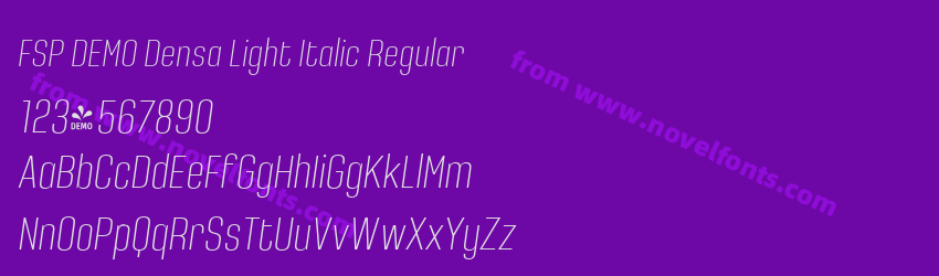 FSP DEMO Densa Light Italic RegularPreview FSP DEMO Densa Light Italic RegularPreview