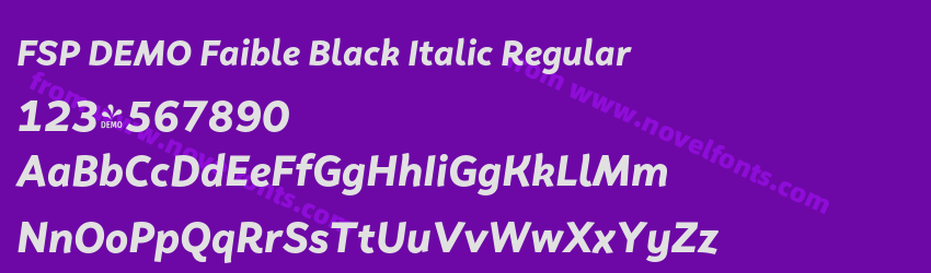 FSP DEMO Faible Black Italic RegularPreview FSP DEMO Faible Black Italic RegularPreview