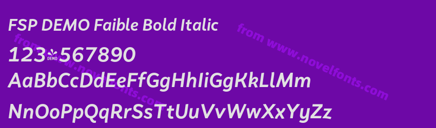 FSP DEMO Faible Bold ItalicPreview FSP DEMO Faible Bold ItalicPreview