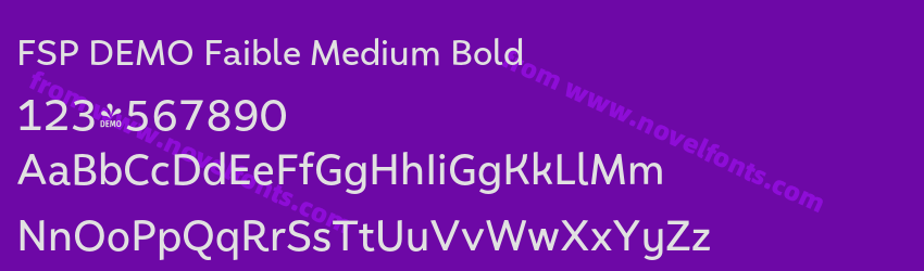 FSP DEMO Faible Medium BoldPreview FSP DEMO Faible Medium BoldPreview