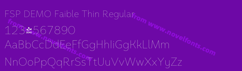 FSP DEMO Faible Thin RegularPreview FSP DEMO Faible Thin RegularPreview