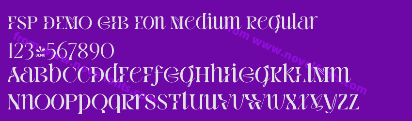 FSP DEMO GIB Eon Medium RegularPreview FSP DEMO GIB Eon Medium RegularPreview