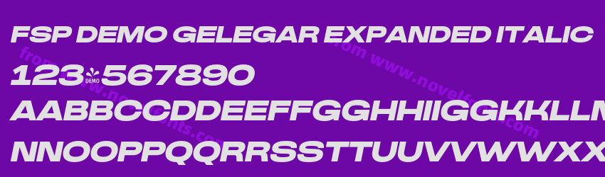 FSP DEMO Gelegar Expanded ItalicPreview FSP DEMO Gelegar Expanded ItalicPreview