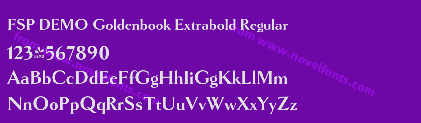 FSP DEMO Goldenbook Extrabold RegularPreview