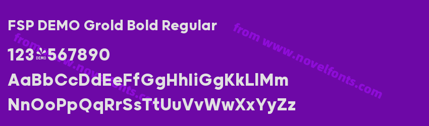 FSP DEMO Grold Bold RegularPreview FSP DEMO Grold Bold RegularPreview