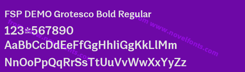 FSP DEMO Grotesco Bold RegularPreview FSP DEMO Grotesco Bold RegularPreview