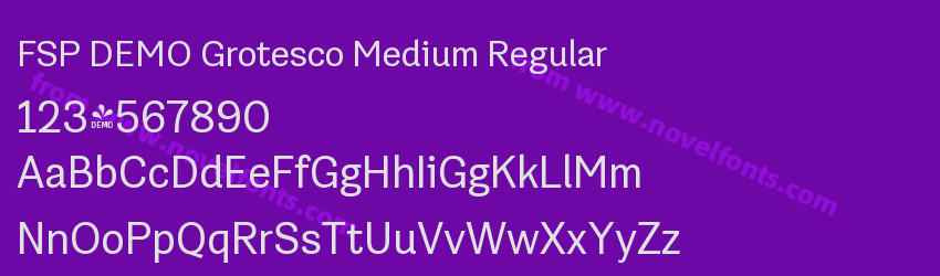 FSP DEMO Grotesco Medium RegularPreview FSP DEMO Grotesco Medium RegularPreview